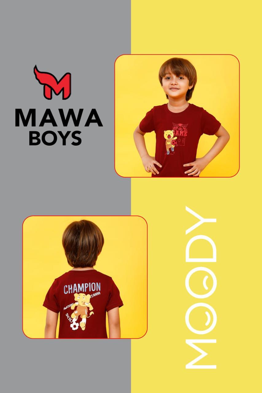 115 Mawa Cotton Biowashed Boys Tshirt