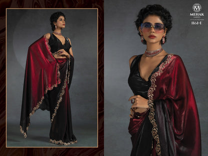 1161Abcde Mehek Satin Silk Sarees Wholesaler