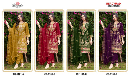 1161 Ramsha Organza Pakistani Readymade Suits Supplier Ahmedabad