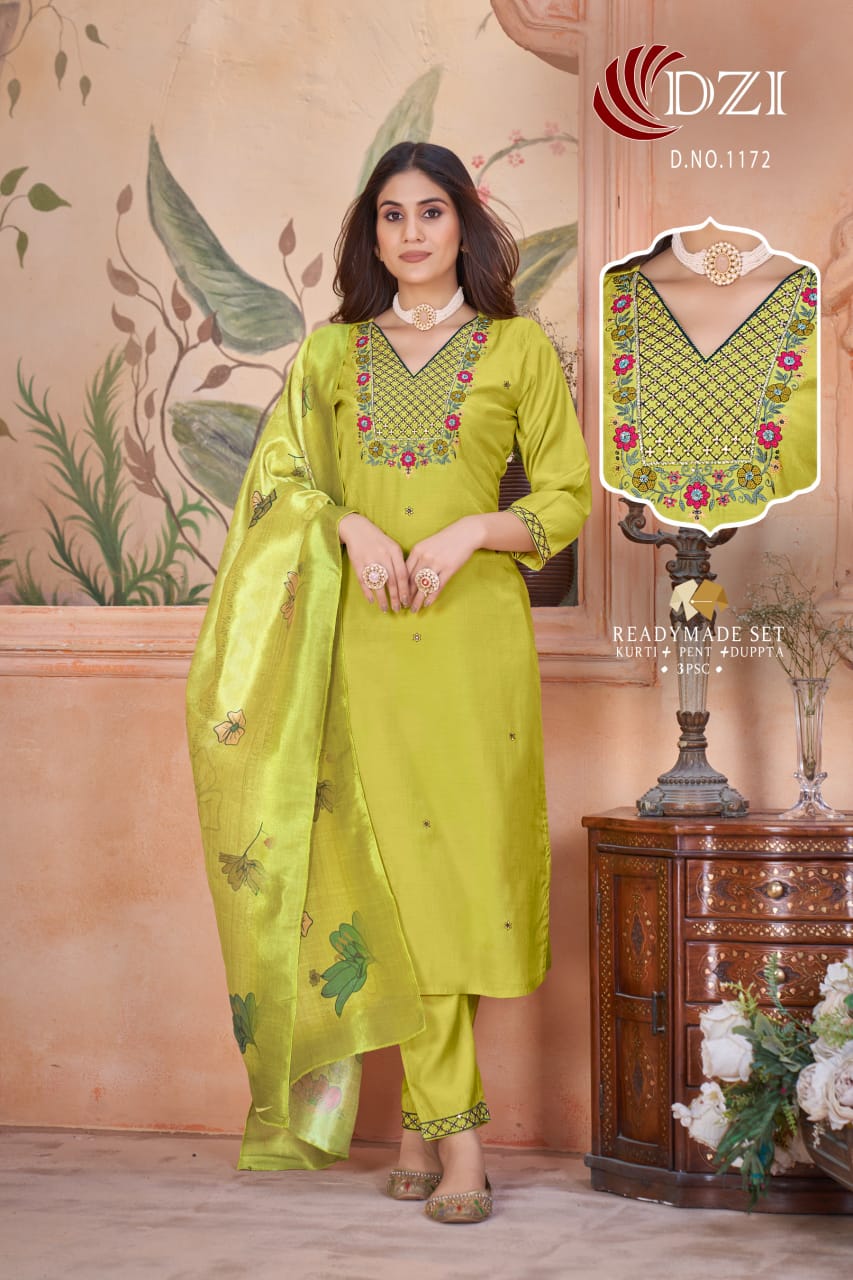 1172 Dzi Simmer Readymade Pant Style Suits Exporter India