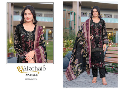 1180Ab Al Zohaib Pure Cotton Pakistani Salwar Suits Supplier Ahmedabad