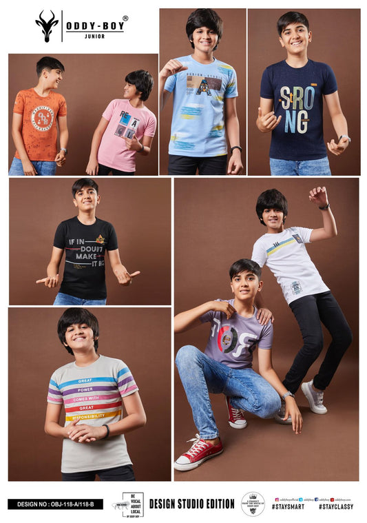 118 Oddy Boy Canvas Boys Tshirt Exporter Gujarat