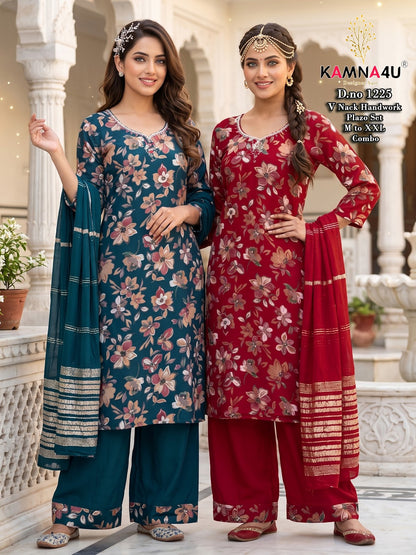 1200 Series Kamna4U Vertican Readymade Plazzo Style Suits Manufacturer Ahmedabad