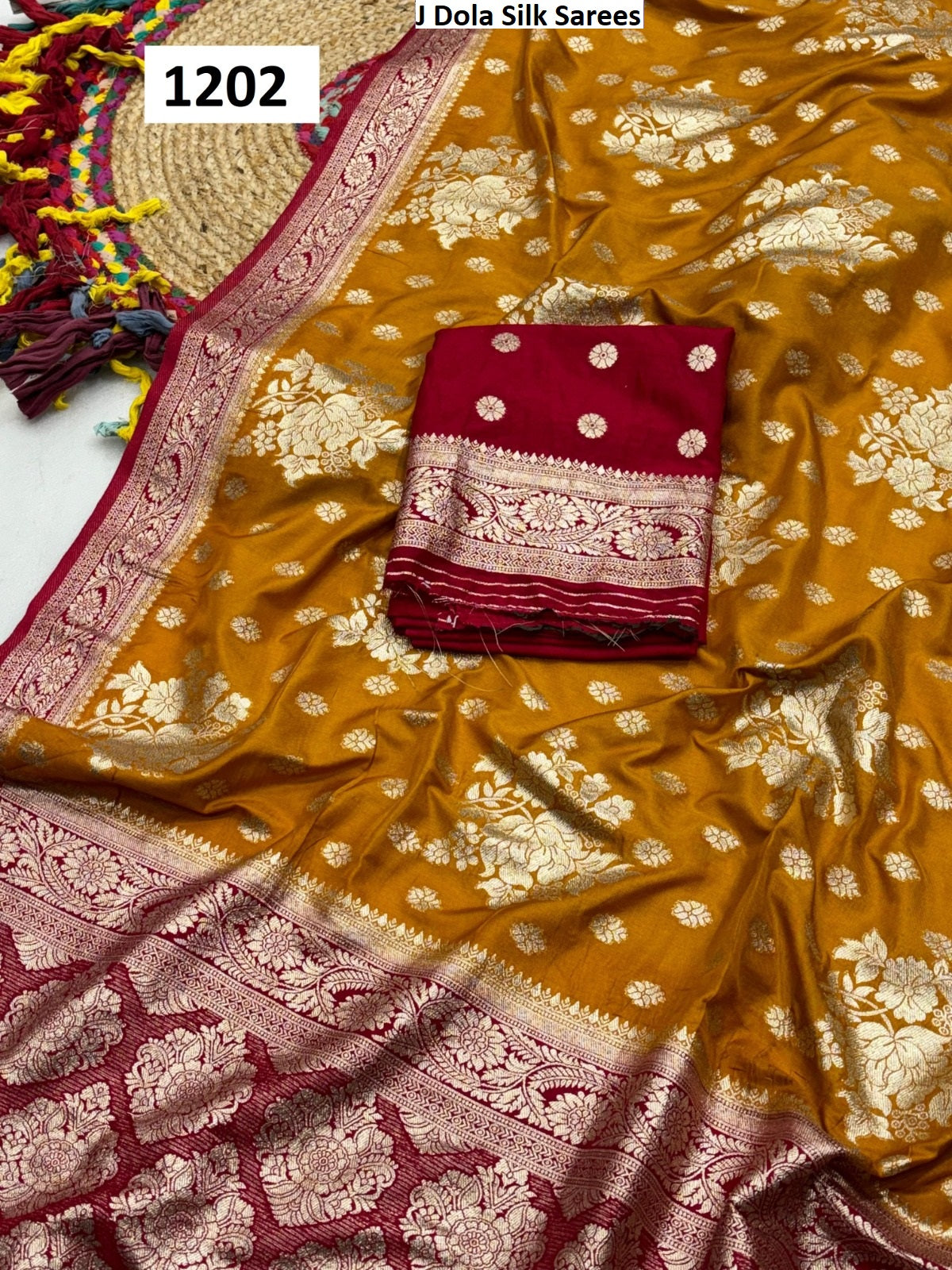 1201-1206 J Dola Silk Sarees Exporter Gujarat