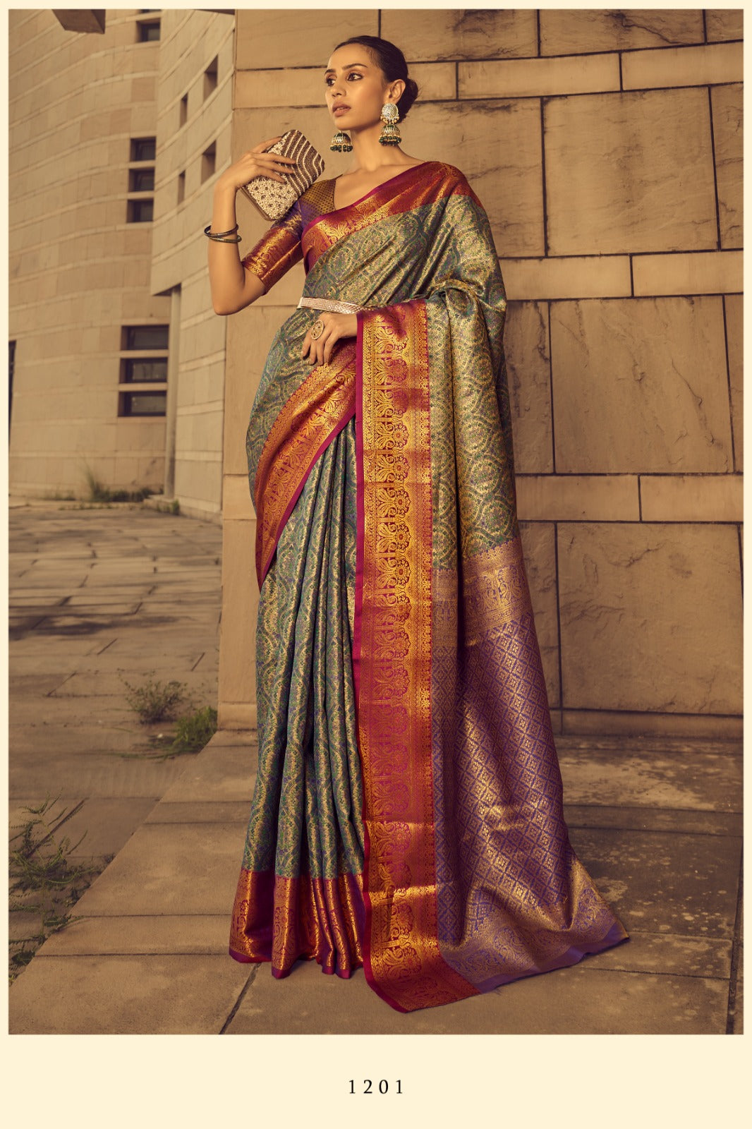 1201-1206 Rajtex Woven Silk Sarees