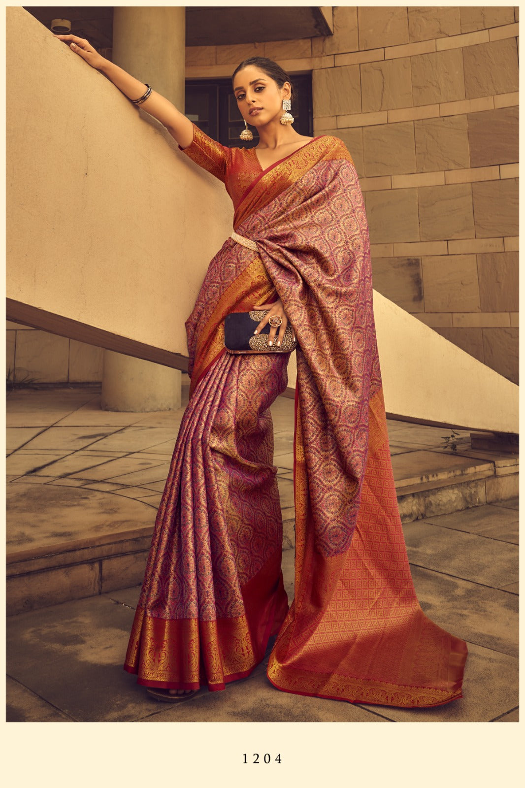 1201-1206 Rajtex Woven Silk Sarees