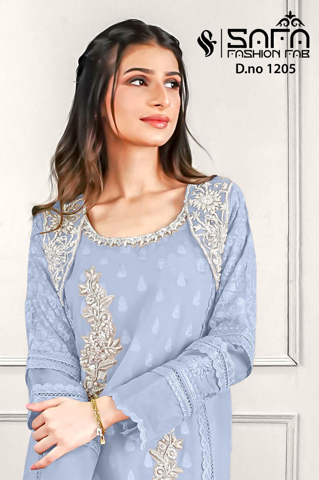 1205-Colors Safa Fashion Fab Georgette Pakistani Readymade Suits