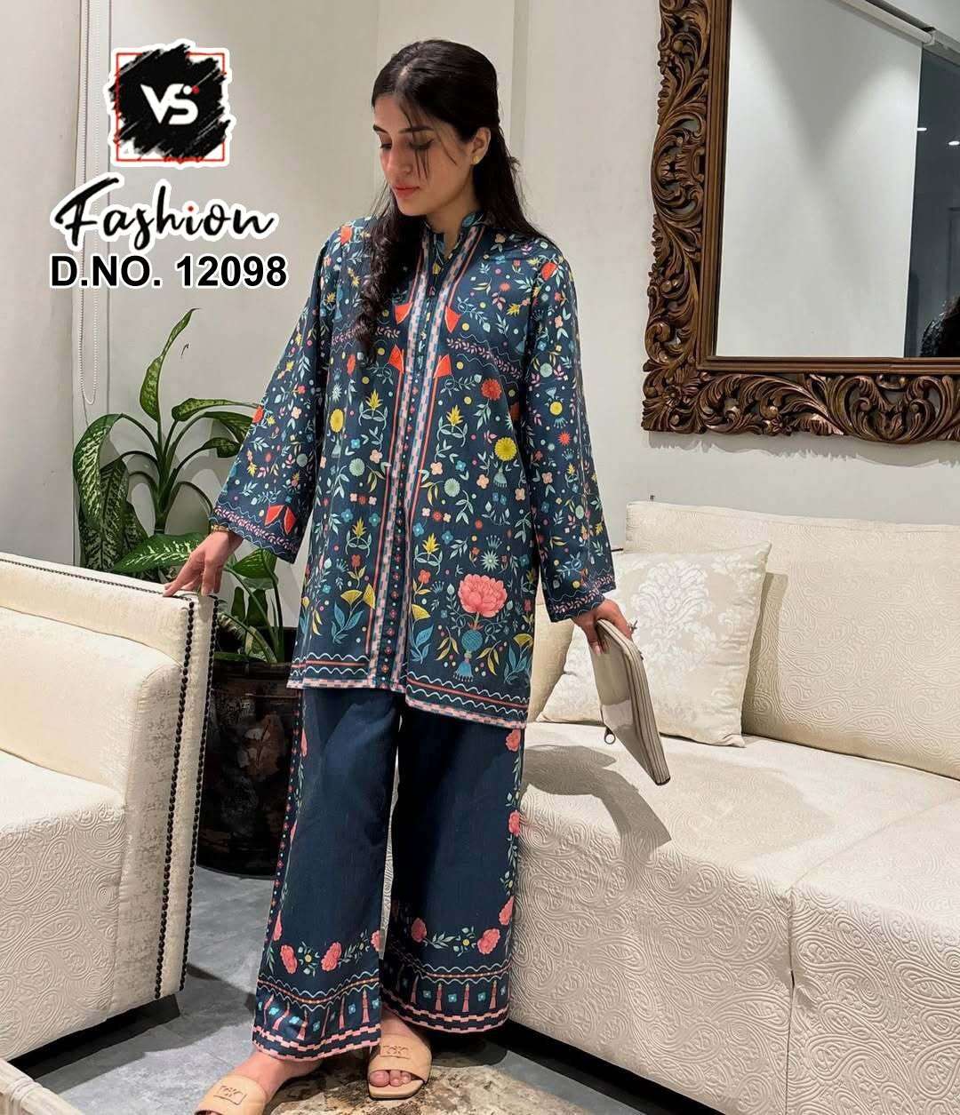 12098 Pakistani Style Vs Fashion Modal Co Ord Set Wholesaler Ahmedabad