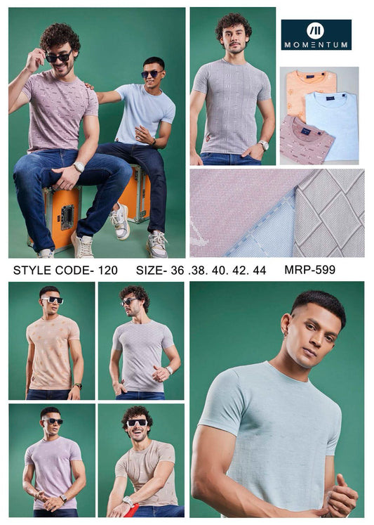 120 Momentum Interlock Mens Tshirts Supplier India