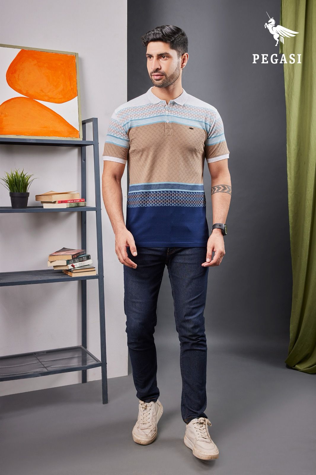 120 Pegasi Knit Mens Tshirts Supplier Gujarat