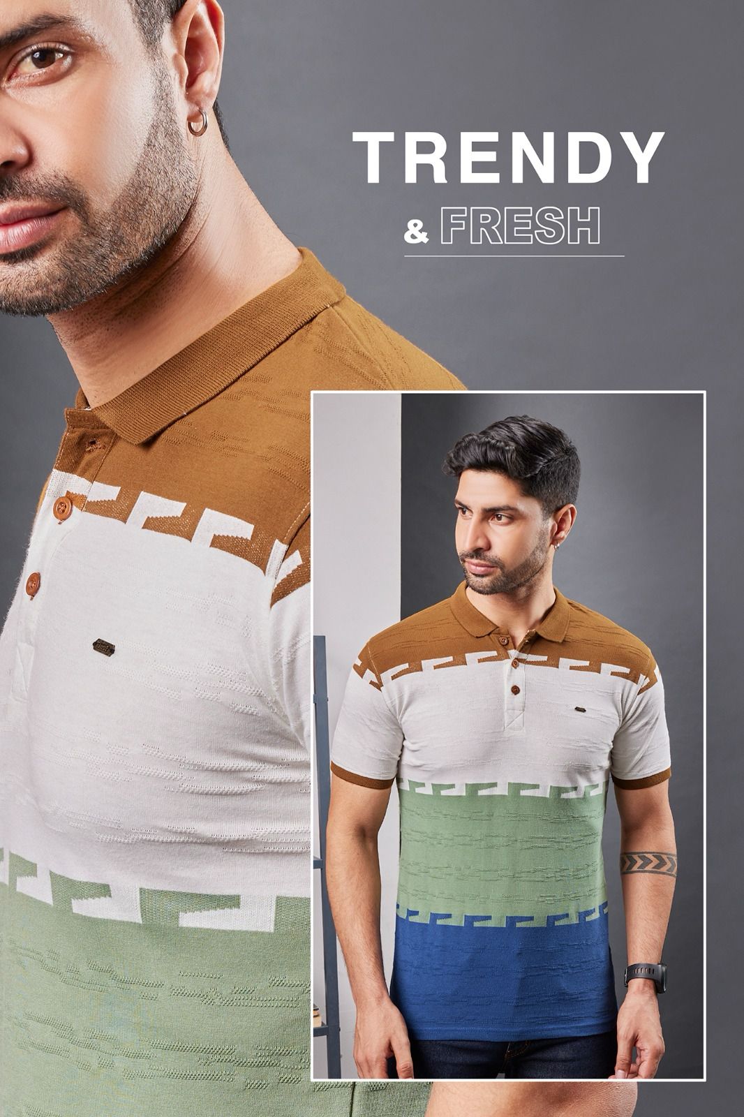 120 Pegasi Knit Mens Tshirts Supplier Gujarat