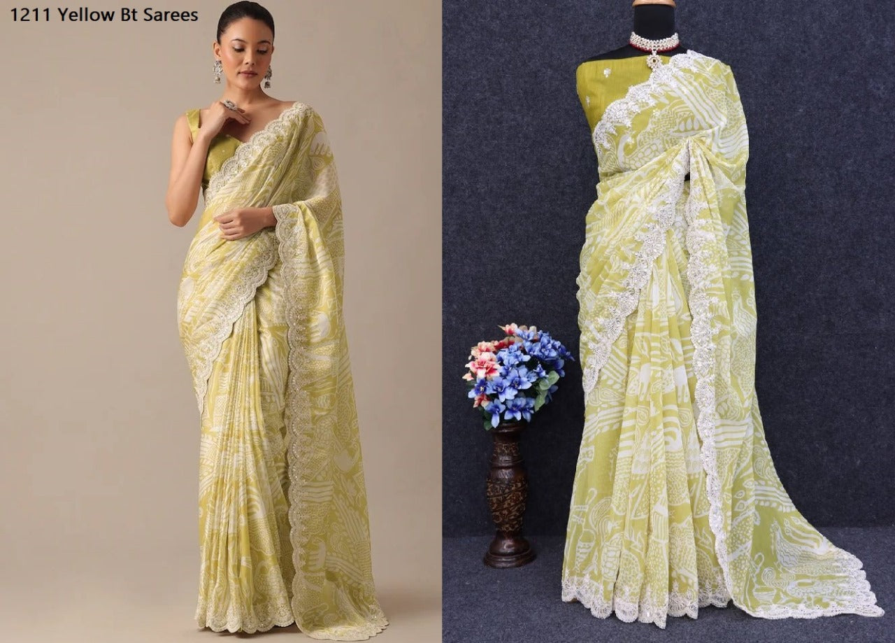 1211 Bt Georgette Sarees