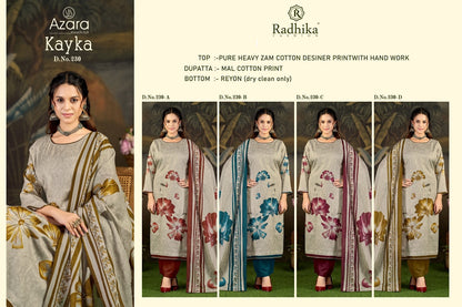 230 Kayka Radhika Fashion Azara Zam Karachi Salwar Suits Manufacturer Ahmedabad
