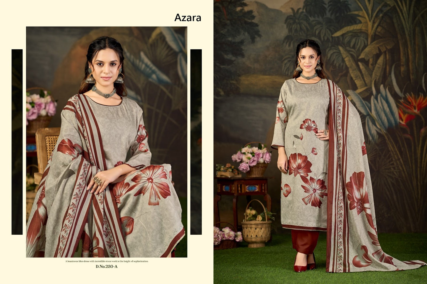 230 Kayka Radhika Fashion Azara Zam Karachi Salwar Suits Manufacturer Ahmedabad