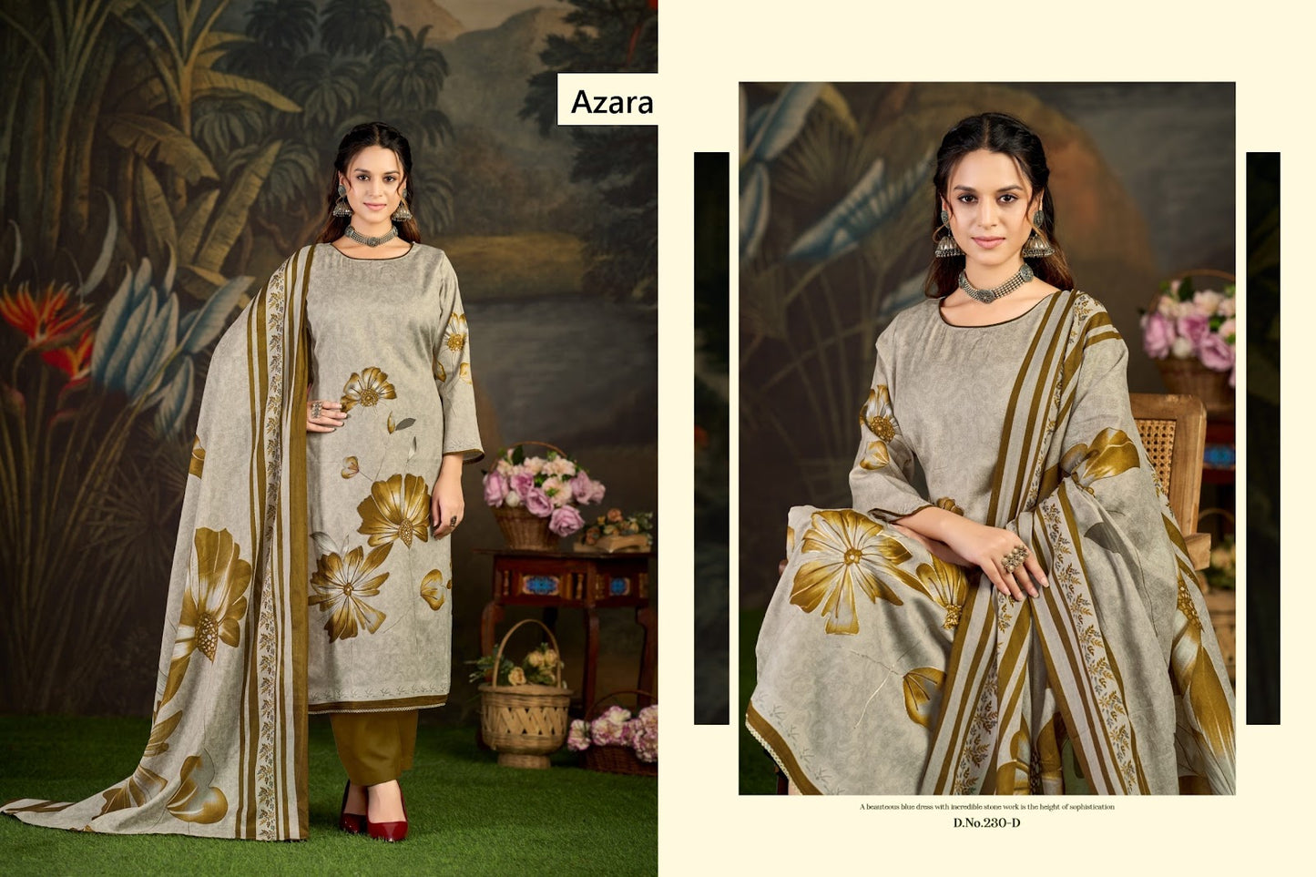 230 Kayka Radhika Fashion Azara Zam Karachi Salwar Suits Manufacturer Ahmedabad