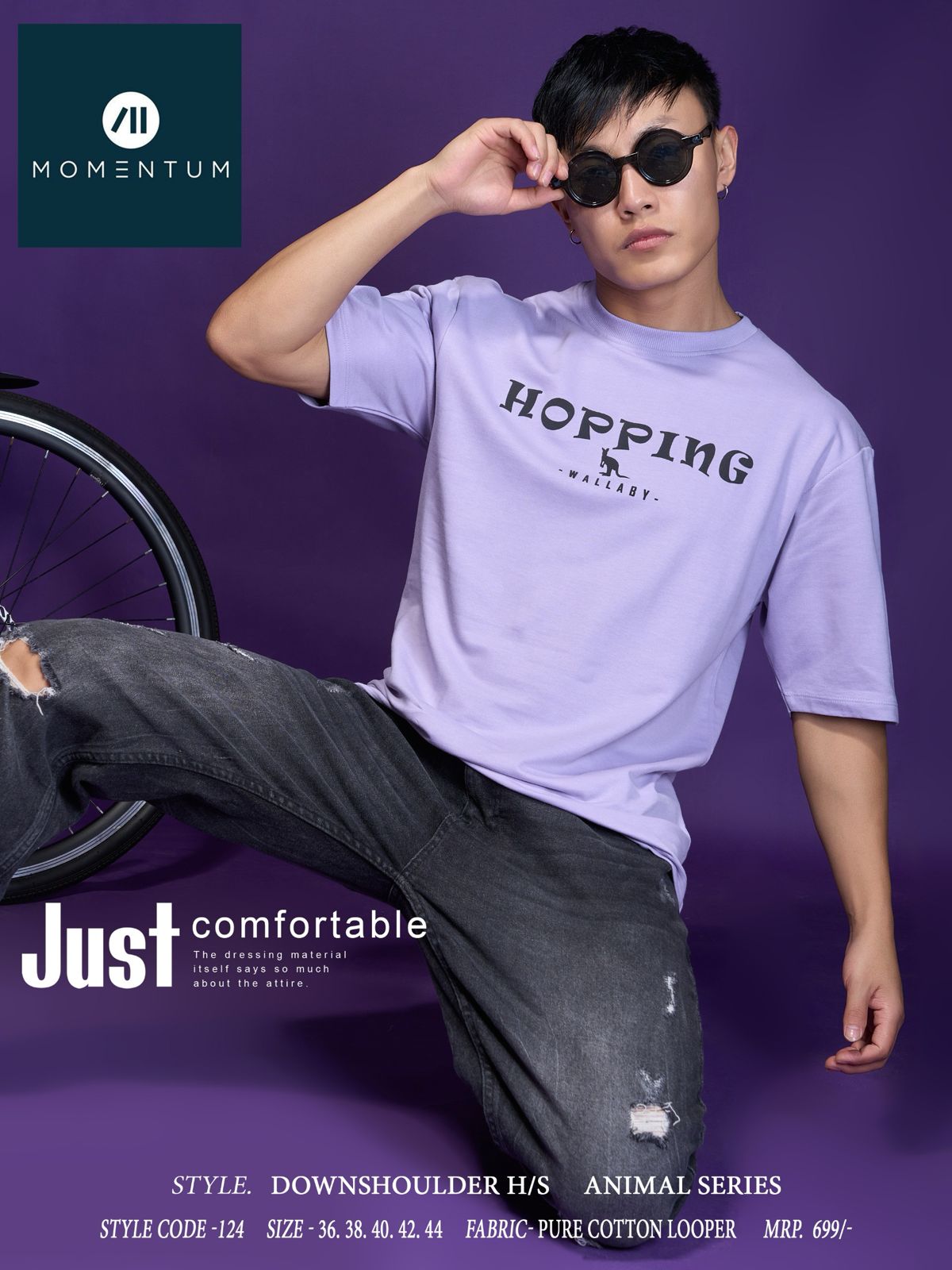 124 Momentum Cotton Looper Mens Tshirts Supplier Ahmedabad