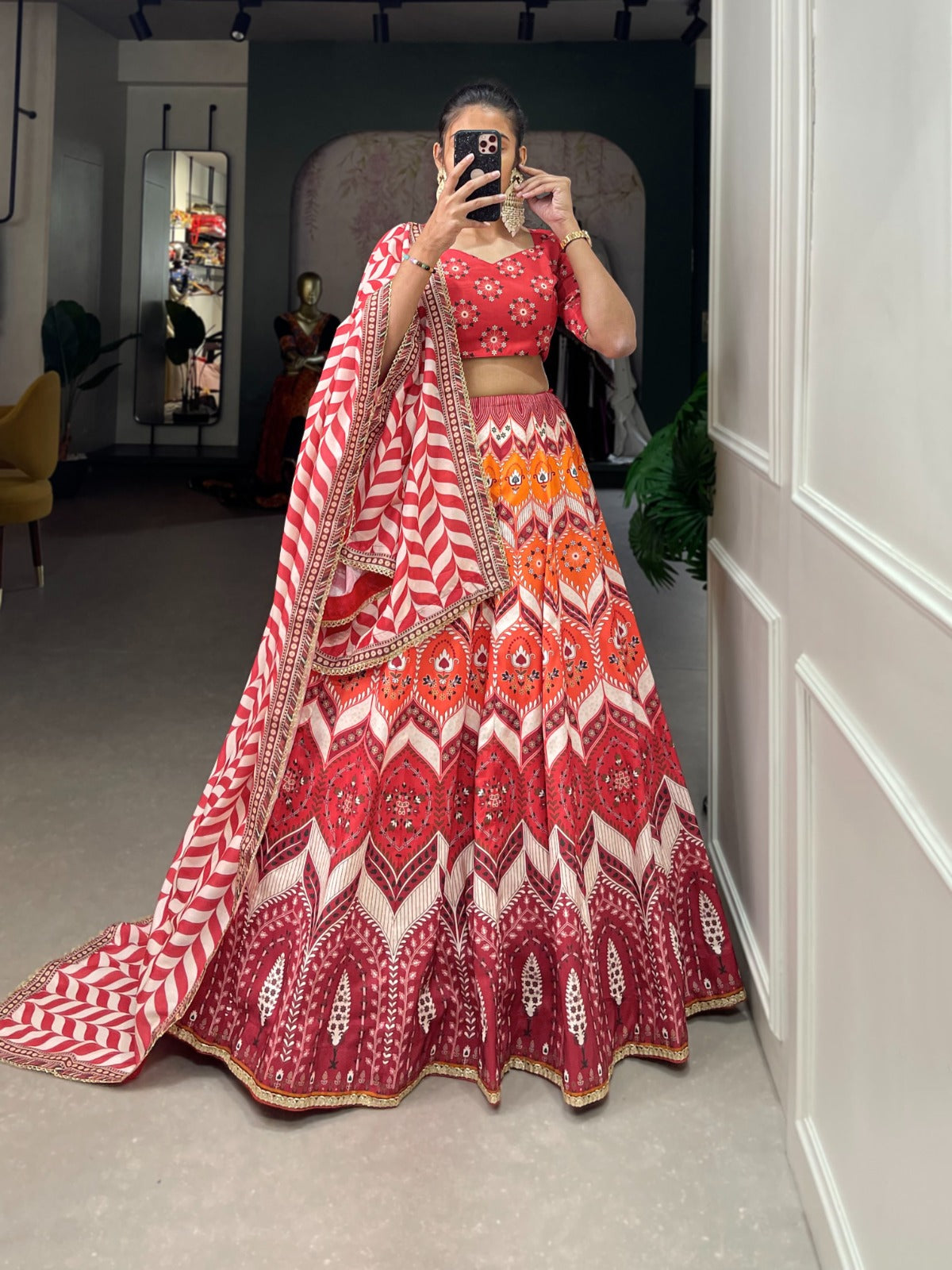 1253 Aawiya Vaishali Silk Lehenga Choli Supplier