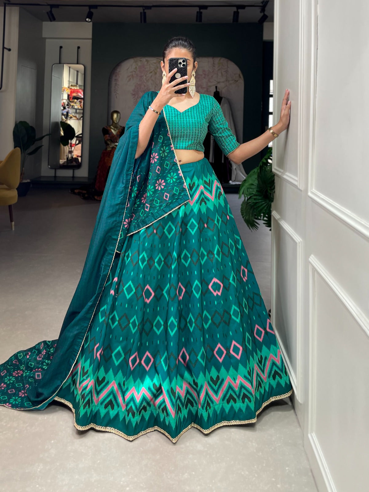 1253 Aawiya Vaishali Silk Lehenga Choli Supplier