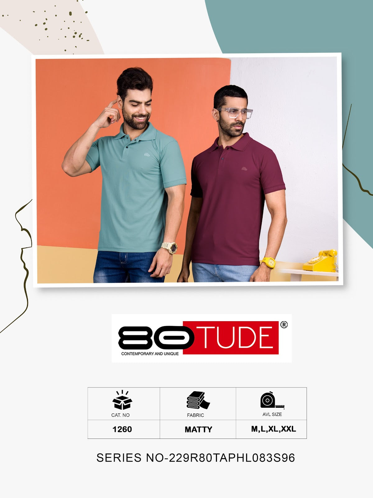 1260 80Tude Matty Mens Tshirts Wholesale