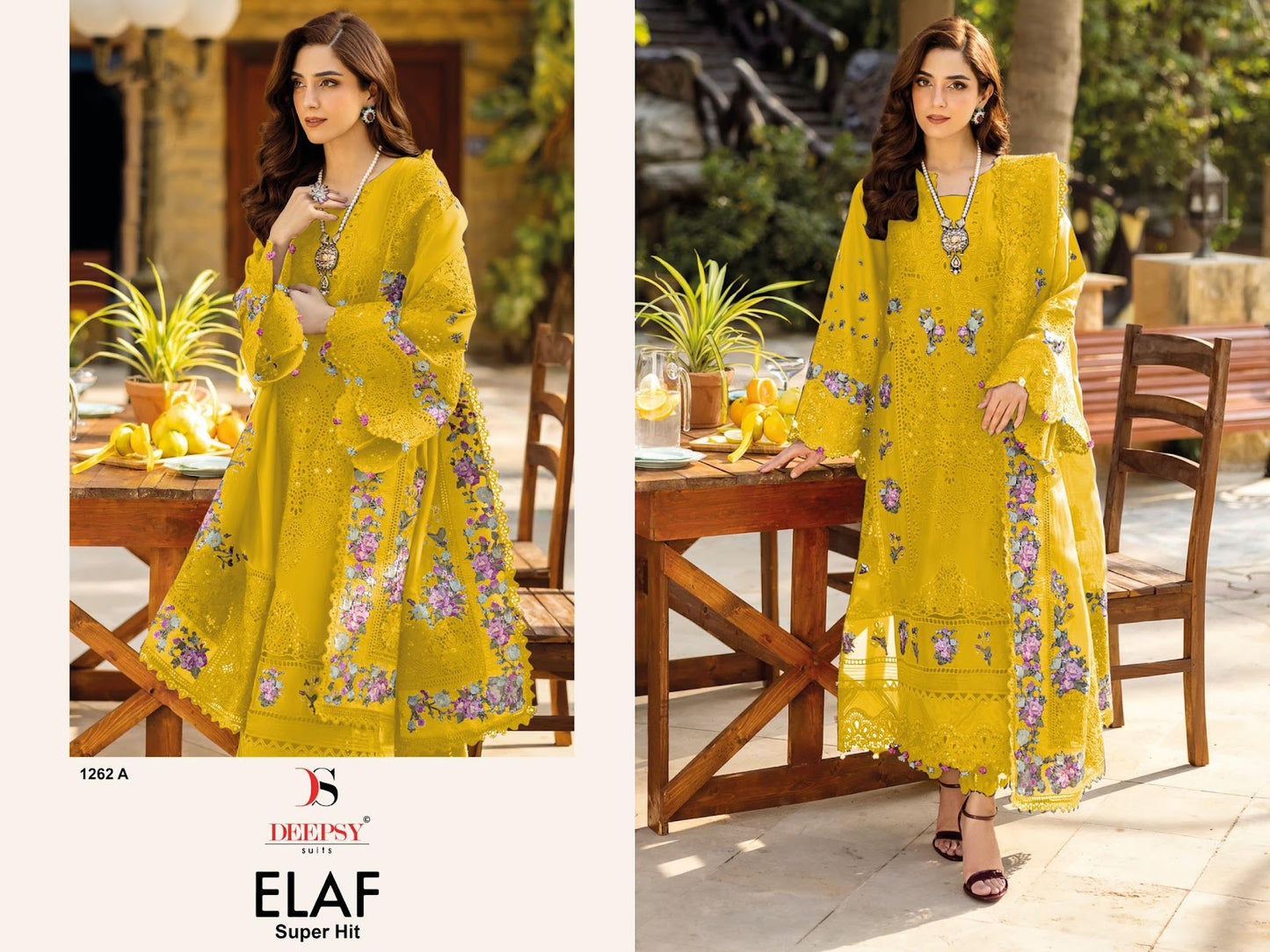 1262 Abcd Elaf Super Hit Deepsy Cotton Pakistani Readymade Suits Manufacturer Ahmedabad