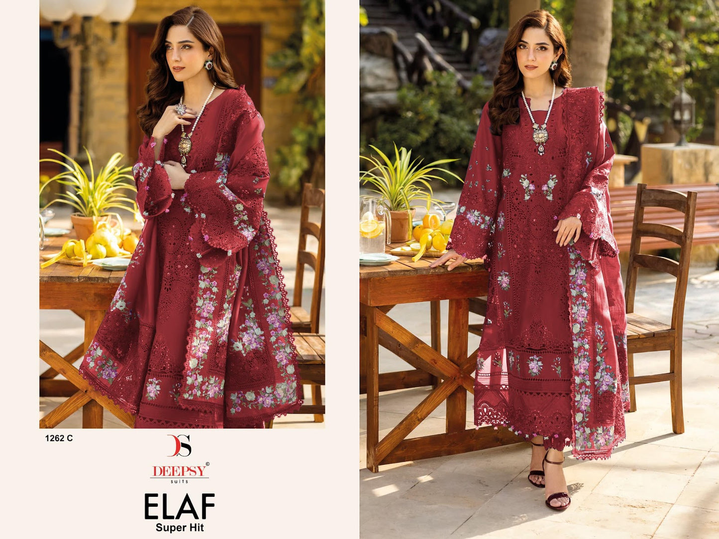 1262 Abcd Elaf Super Hit Deepsy Cotton Pakistani Readymade Suits Manufacturer Ahmedabad