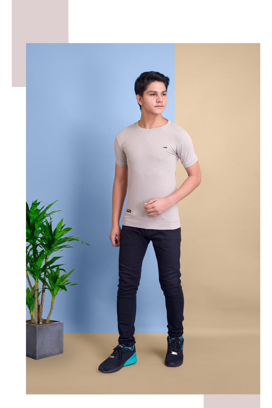 1264 80Tude Jacquard Boys Tshirt Supplier Ahmedabad