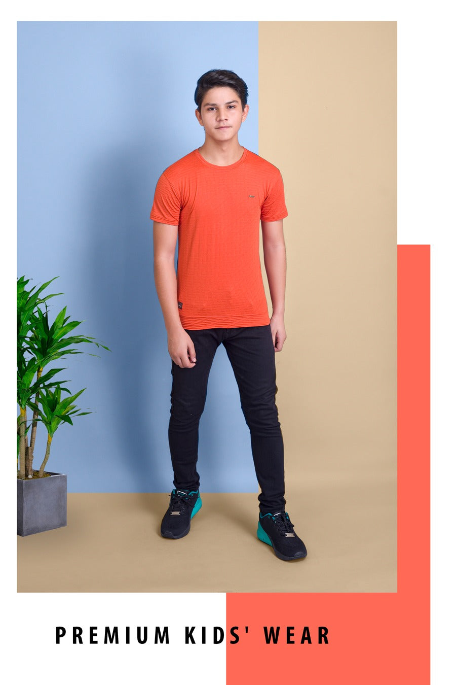 1264 80Tude Jacquard Boys Tshirt Supplier Ahmedabad