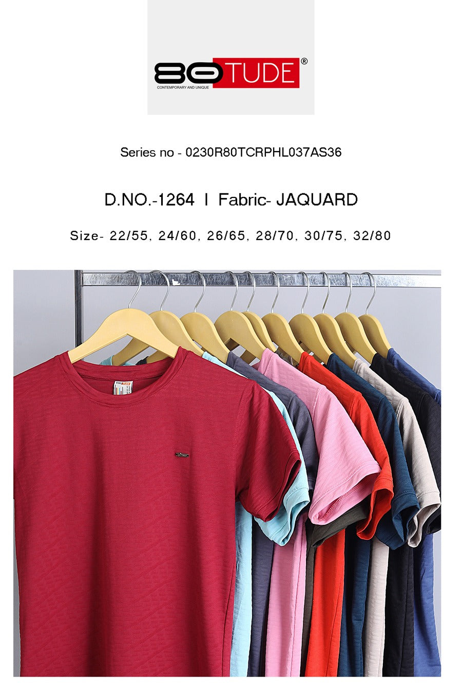 1264 80Tude Jacquard Boys Tshirt Supplier Ahmedabad