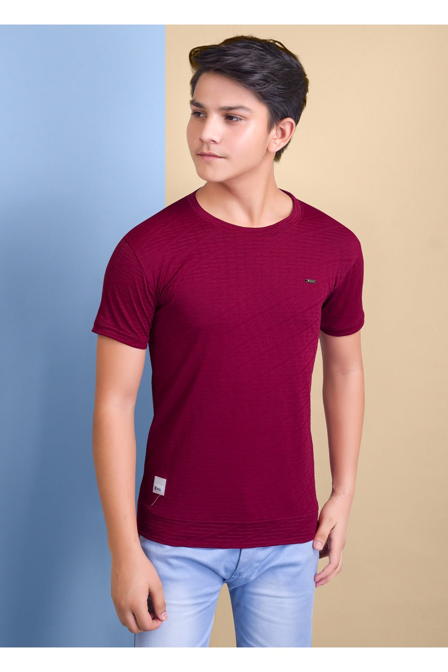 1264 80Tude Jacquard Boys Tshirt Supplier Ahmedabad