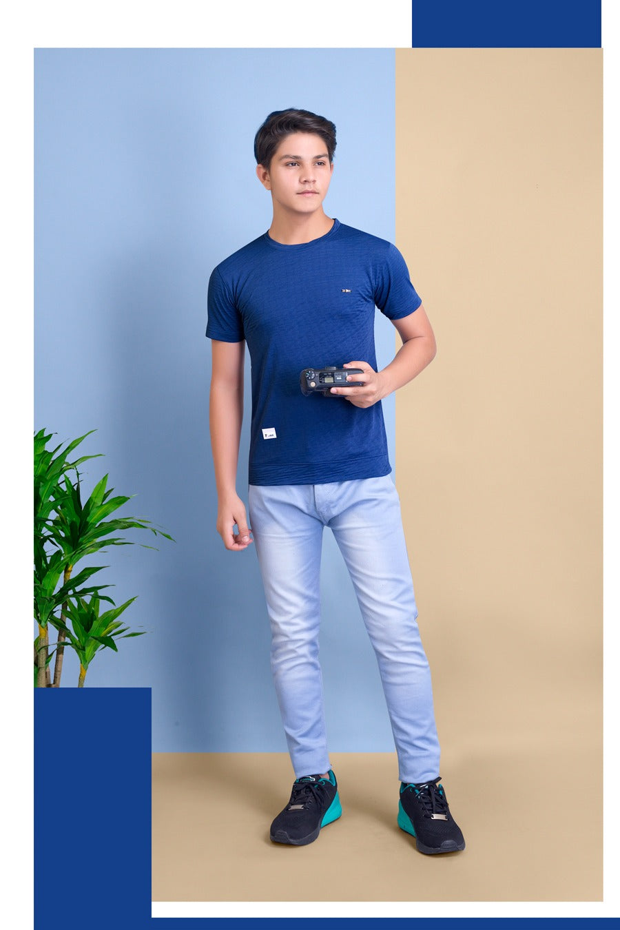 1264 80Tude Jacquard Boys Tshirt Supplier Ahmedabad