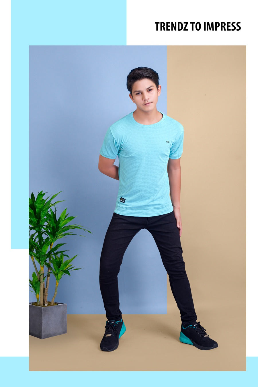 1264 80Tude Jacquard Boys Tshirt Supplier Ahmedabad