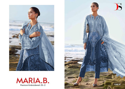 1285 Ijklm Maria B Deepsy Cotton Pakistani Patch Work Suits Supplier India