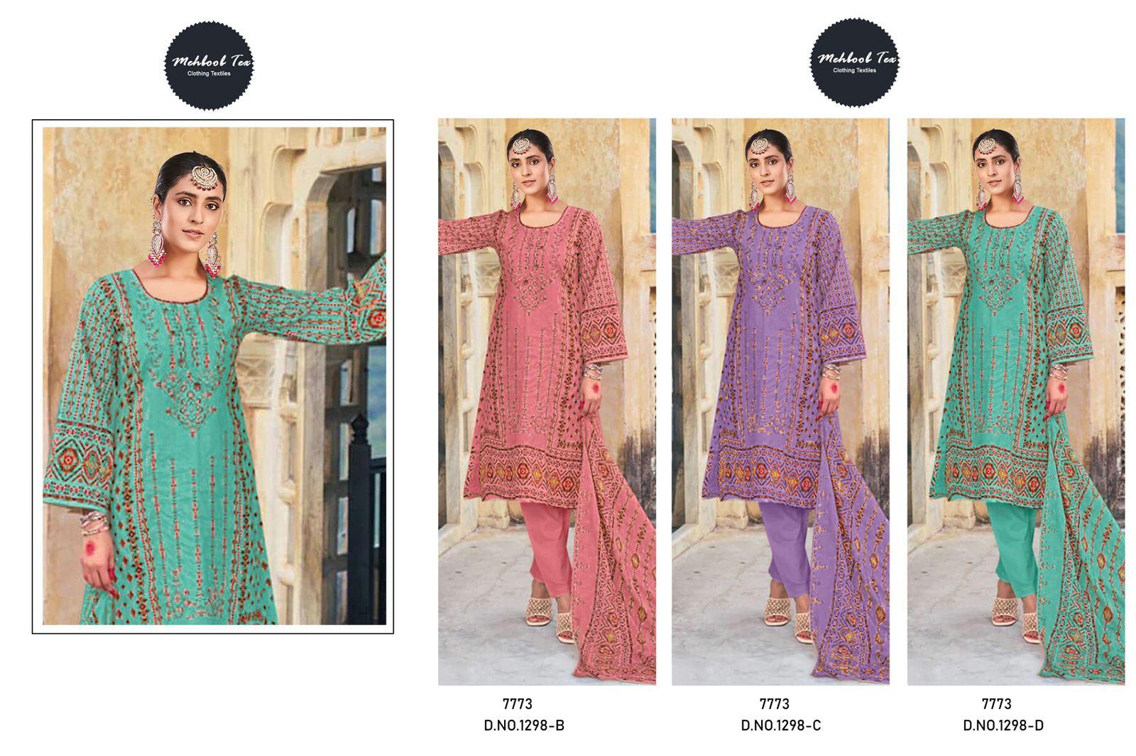 Bin Saeed Lawn Collection Vol 21 1298 Mehboob Tex Cotton Pakistani Salwar Suits Manufacturer India