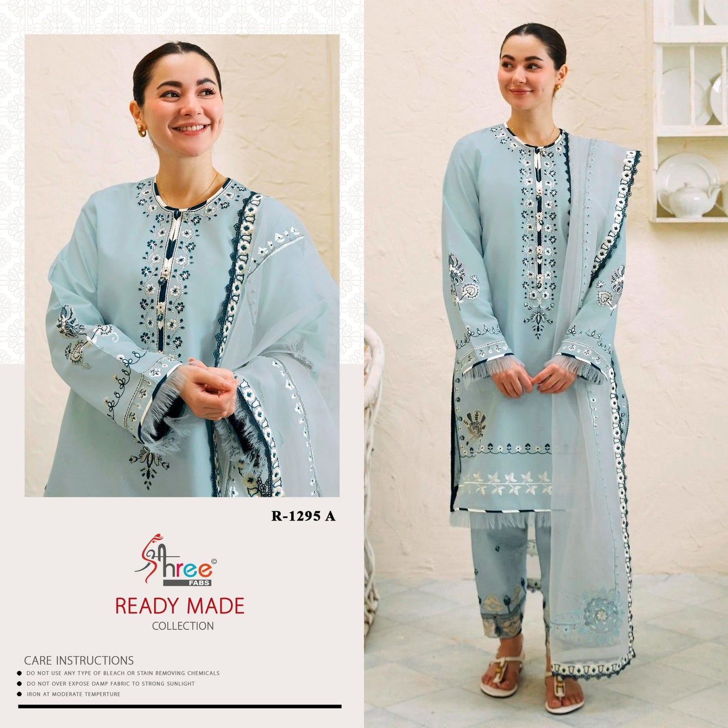 1295 Shree Fabs Cambric Cotton Pakistani Readymade Suits Manufacturer Gujarat