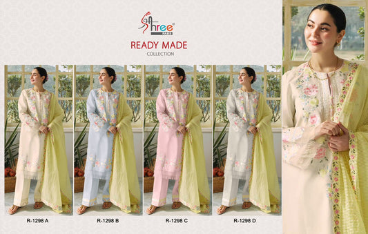 1298 Shree Fabs Cambric Cotton Pakistani Readymade Suits Exporter India