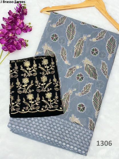 1301-1306 J Brasso Sarees Supplier Gujarat
