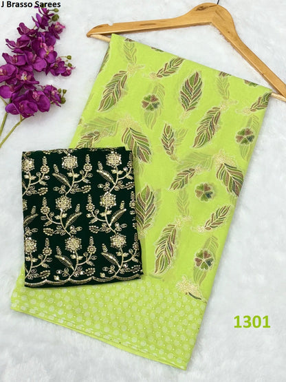 1301-1306 J Brasso Sarees Supplier Gujarat