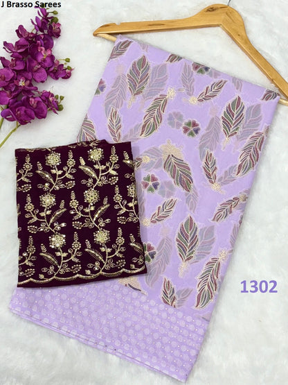 1301-1306 J Brasso Sarees Supplier Gujarat