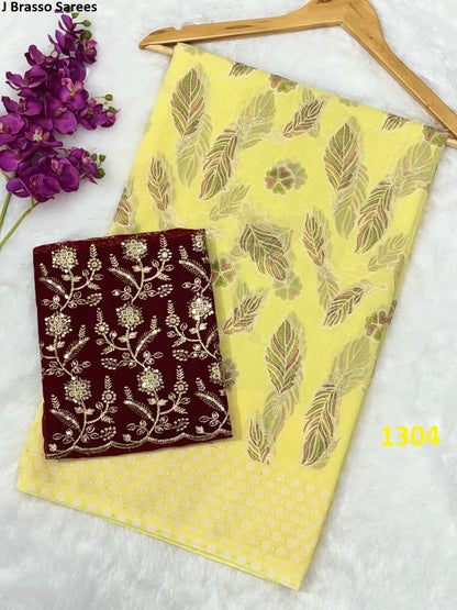 1301-1306 J Brasso Sarees Supplier Gujarat