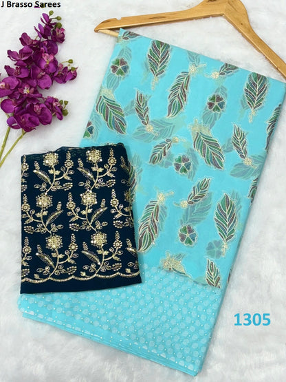 1301-1306 J Brasso Sarees Supplier Gujarat