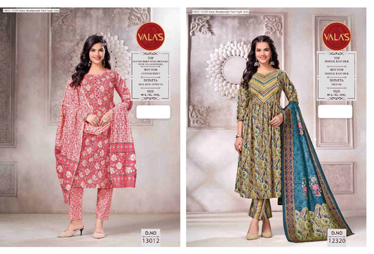 13012-12320 Valas Readymade Pant Style Suits Wholesale Price