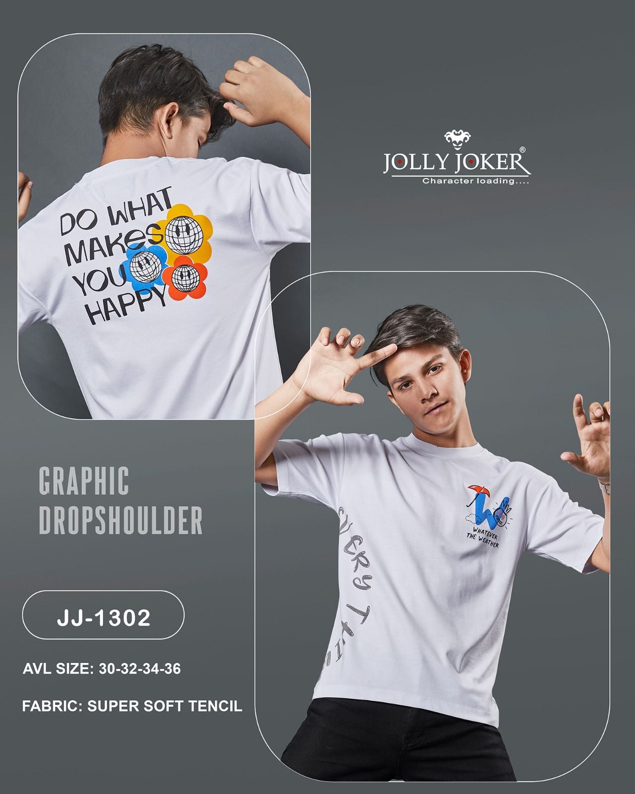 1302 Jolly Joker Tencil Lycra Boys Tshirt