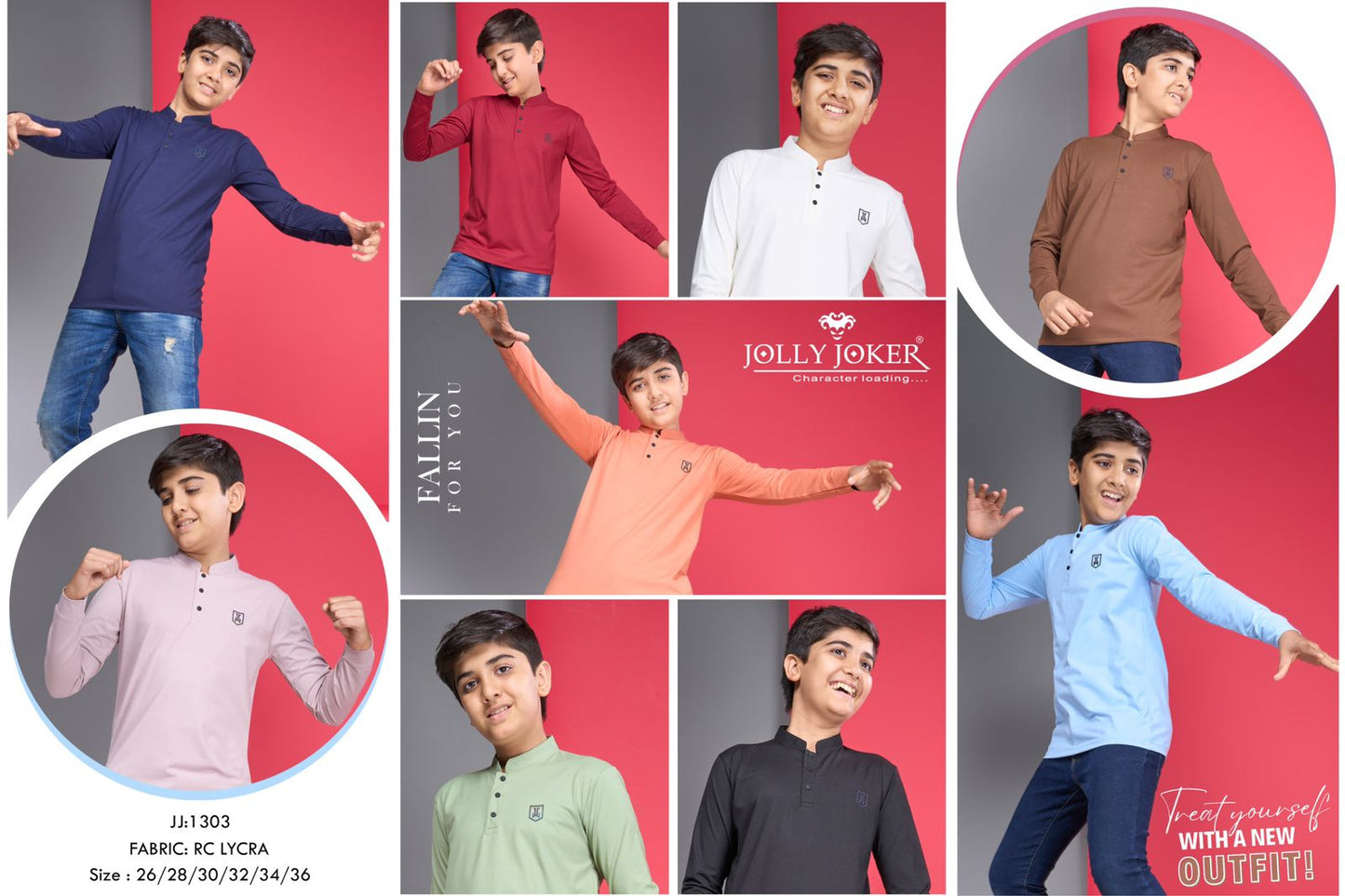 1303 Jolly Joker Lycra Boys Tshirt Supplier