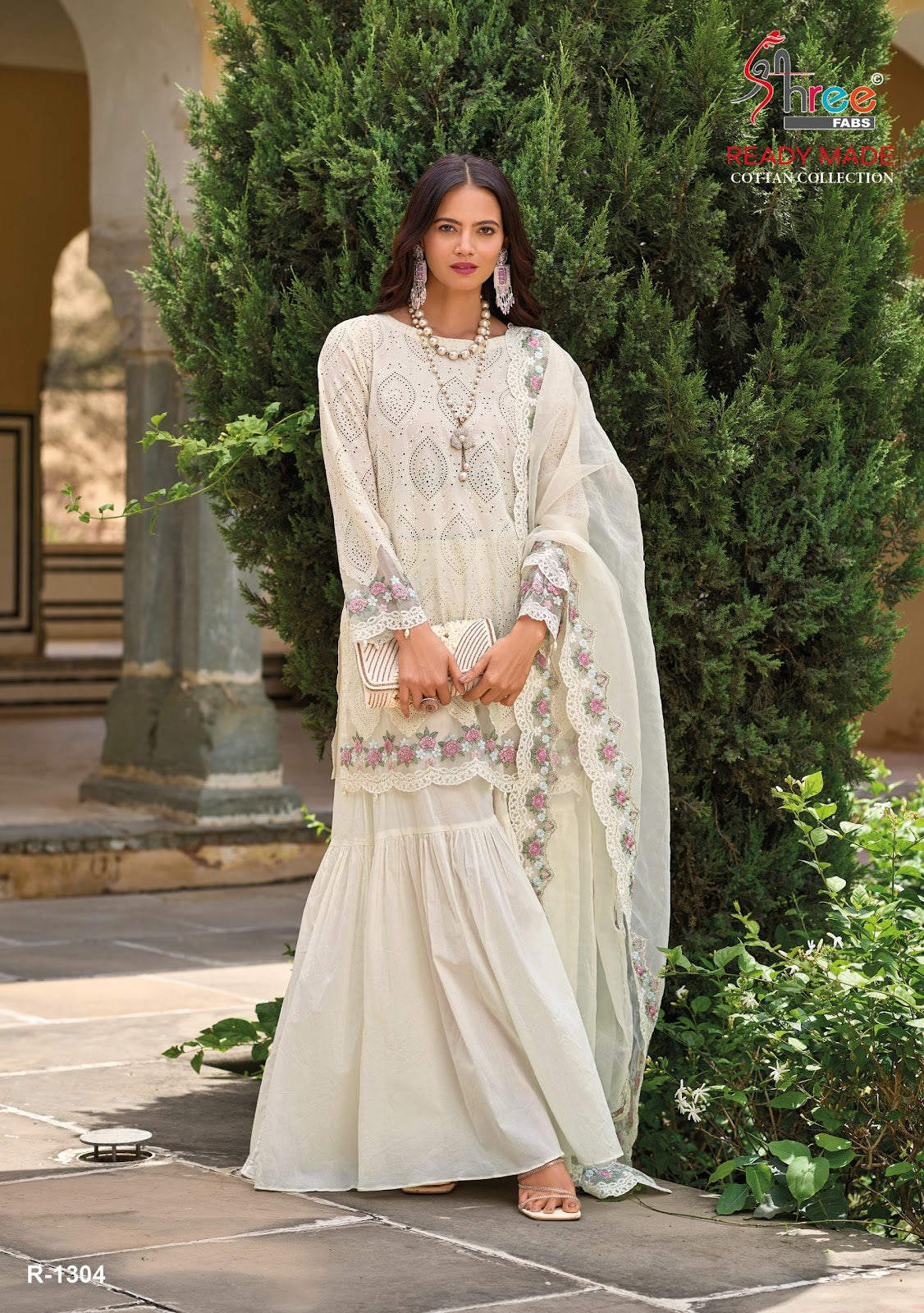 1304 Shree Fabs Cambric Cotton Pakistani Readymade Suits Manufacturer