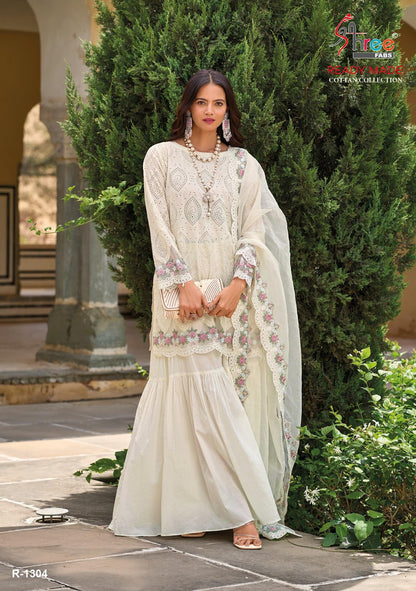 1304 Shree Fabs Cambric Cotton Pakistani Readymade Suits Manufacturer