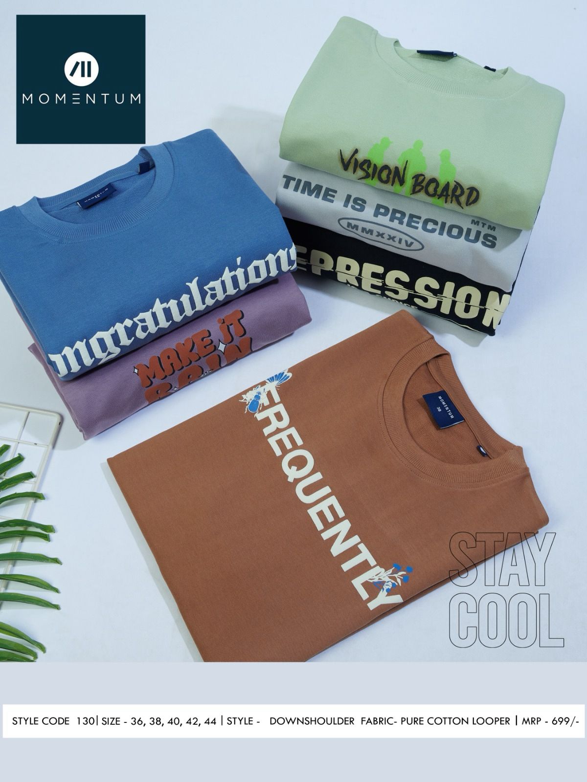 130 Momentum Cotton Looper Mens Tshirts Supplier Ahmedabad