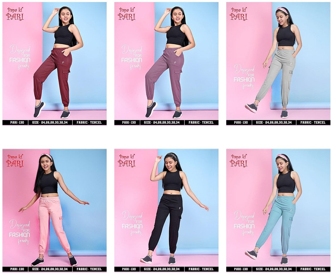 130 Papa Ki Pari Lycra Tencil Girls Lower Exporter India