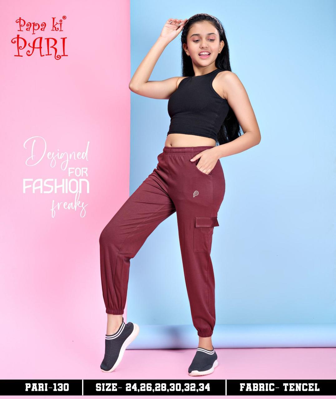 130 Papa Ki Pari Lycra Tencil Girls Lower Exporter India