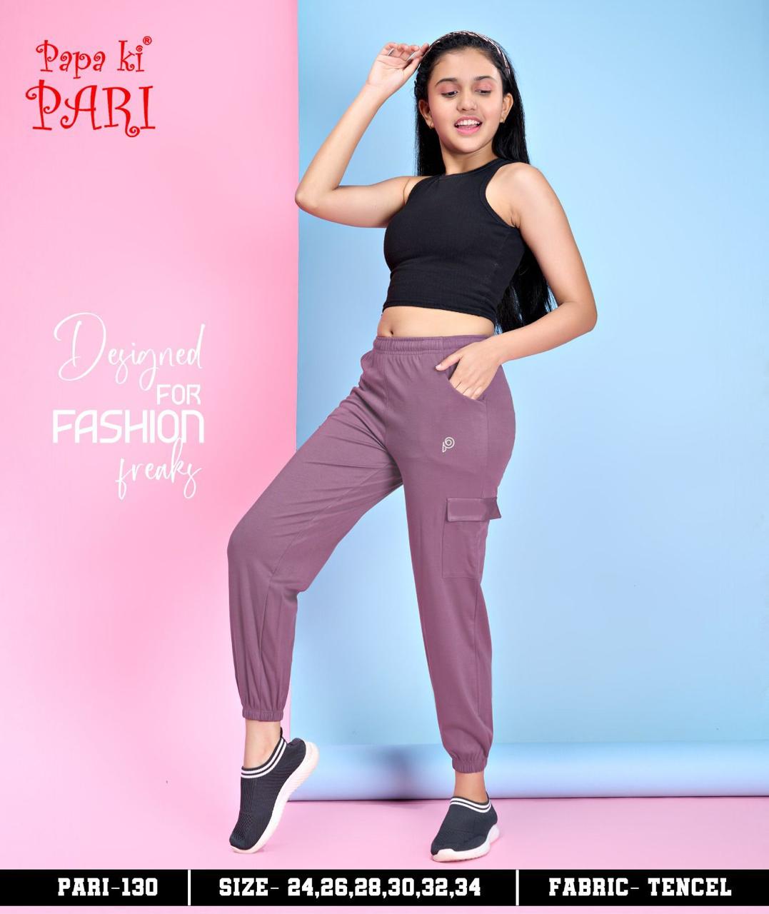 130 Papa Ki Pari Lycra Tencil Girls Lower Exporter India