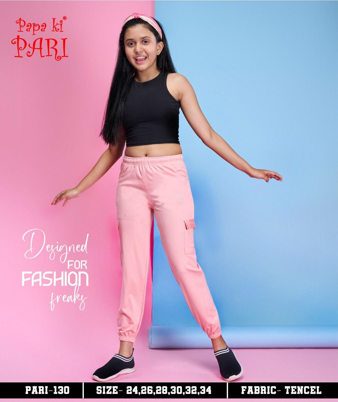 130 Papa Ki Pari Lycra Tencil Girls Lower Exporter India